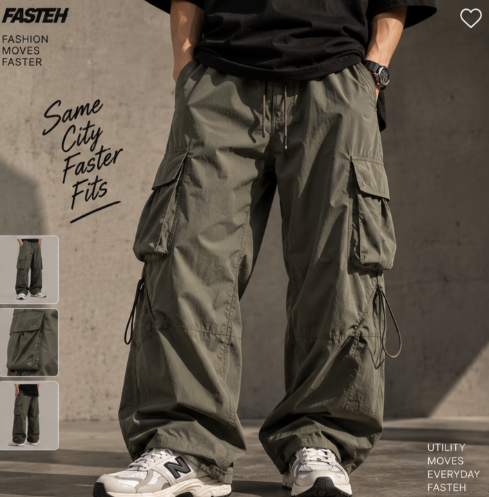 Cargo Parachute Pants