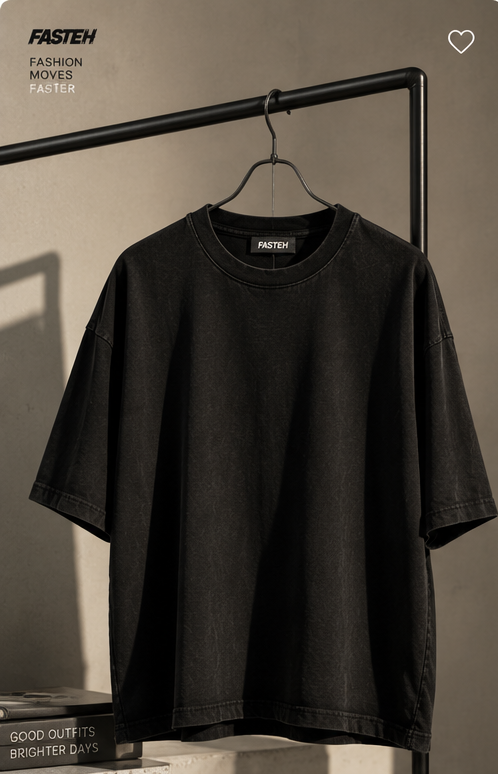 Oversized Black Tee